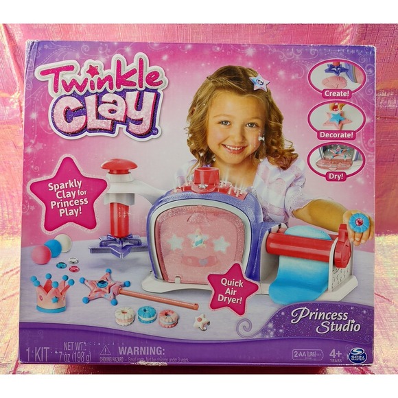 Disney Other - Twinkle Clay Toy Princess Studio Makes Sparkly Air-Dry Creations Fun